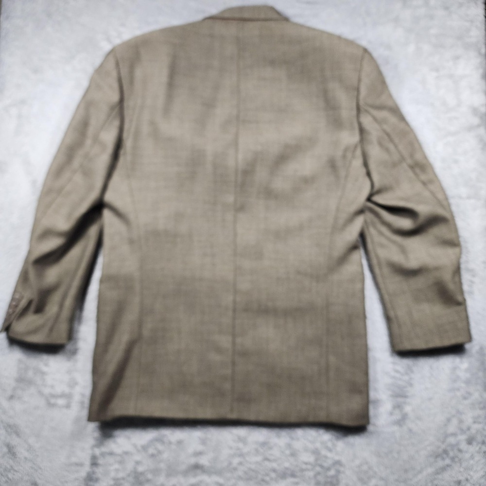Ralph Lauren Blazer Mens 44R Brown Houndstooth Wool Tweed Sport Coat Canada - Picture 13 of 13